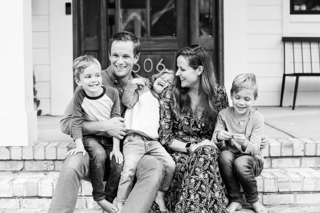 picture of app creator with family
