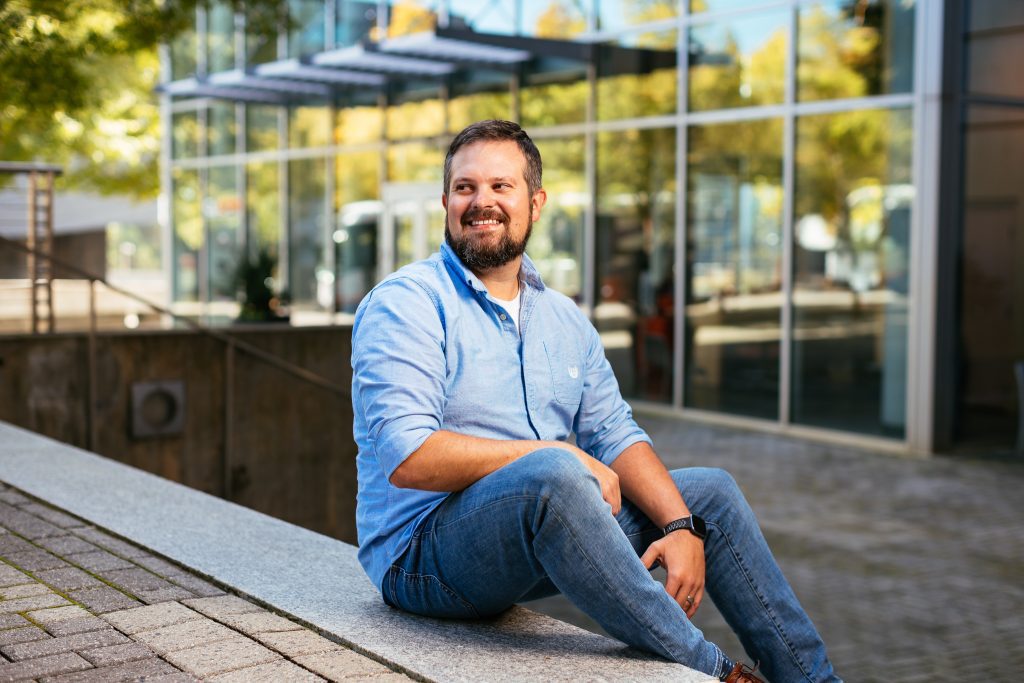 candid portrait of business leader