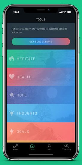 ux mockup of a custom app