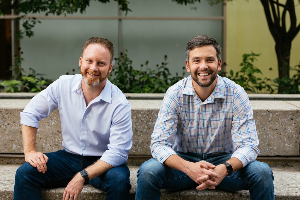 portrait of two app creators