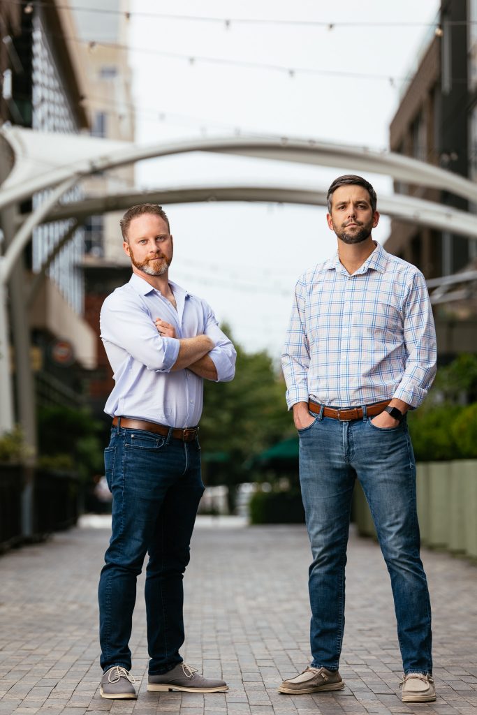 portrait of two app creators