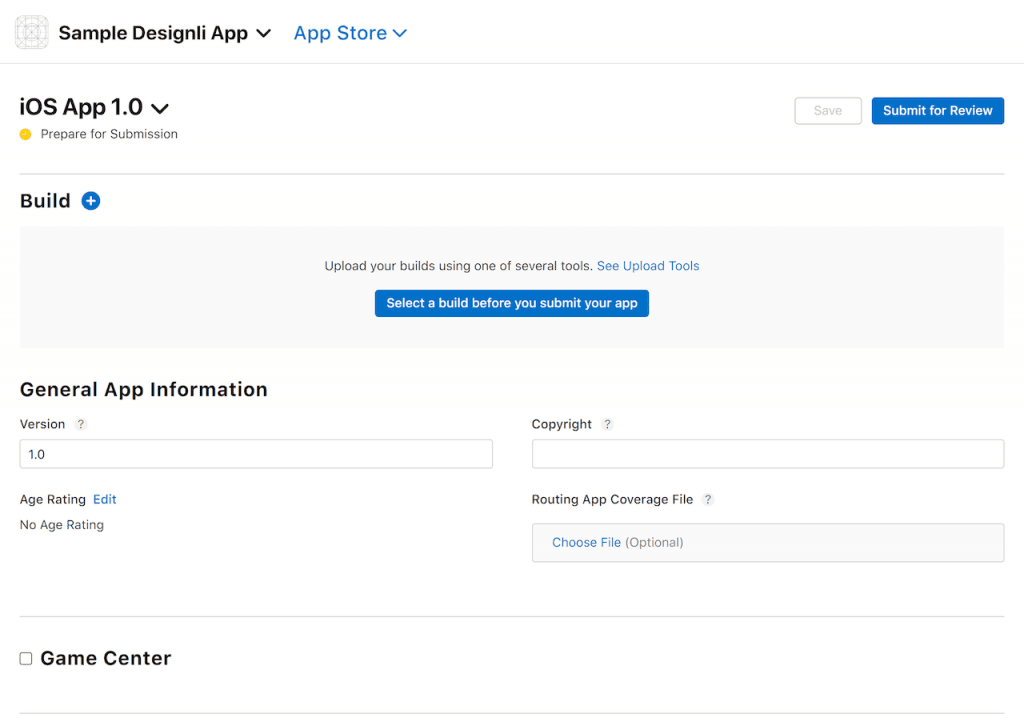 Upload your app build