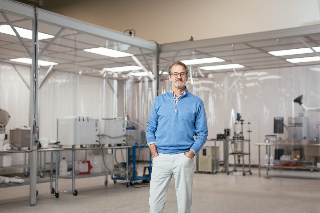 Scott Pancoast in a startup office