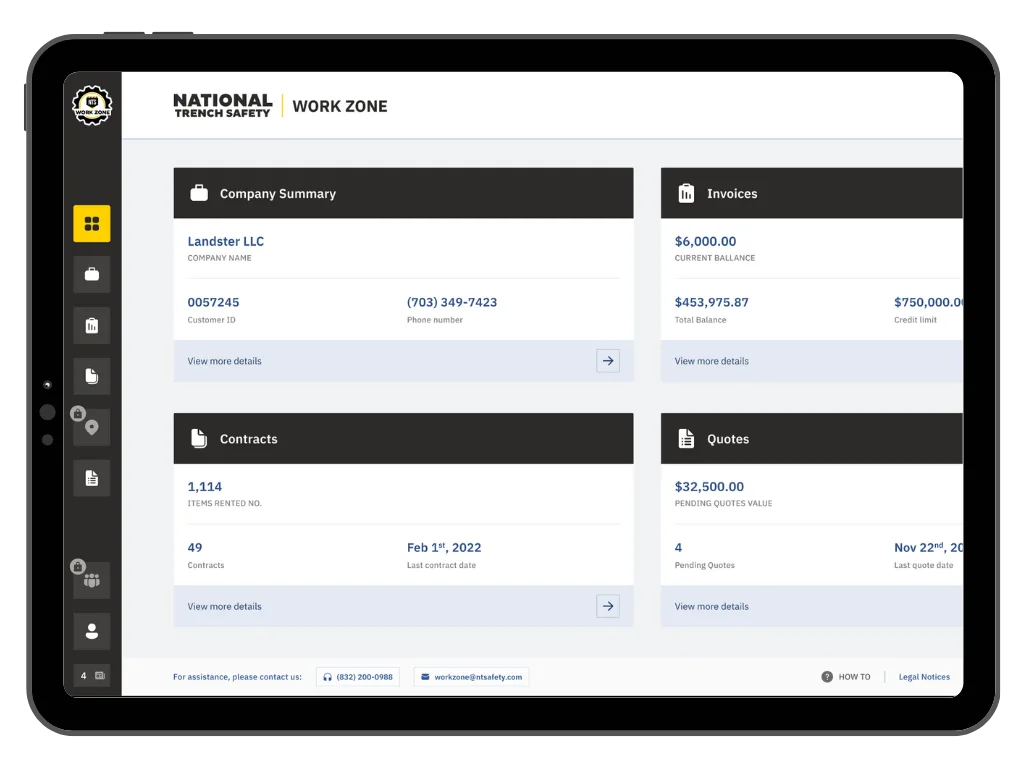 WorkZone Customer Portal